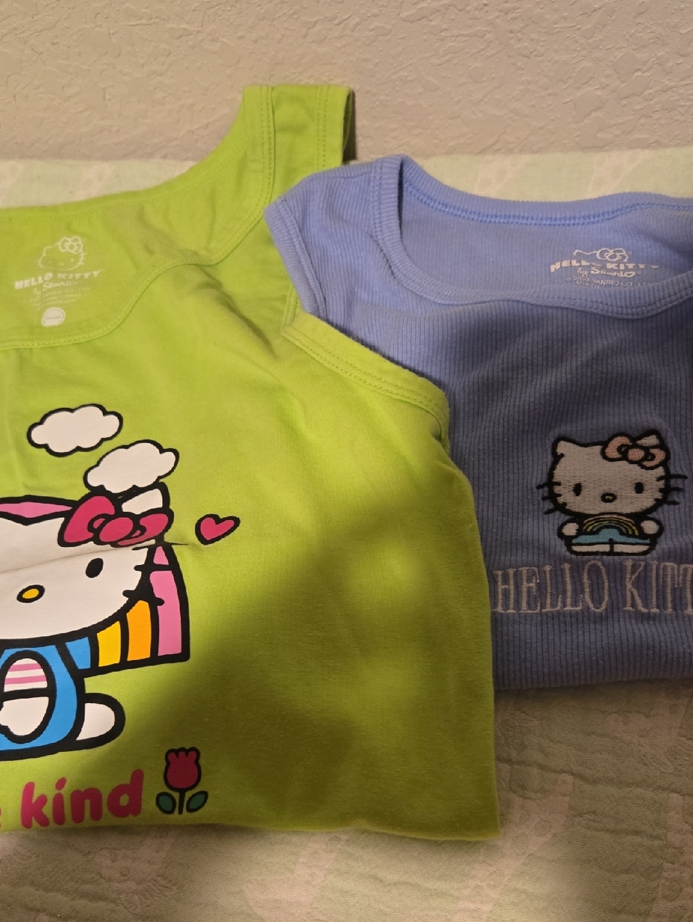 2 Girl's Sanrio Hello Kitty Tank Tops. Size XL.
